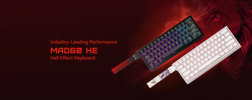 Madlions MAD 60 HE Flagship V2 – Tastiera Gaming Meccanica 60% con 8K Magnetic Amber Pro Switches – Nero