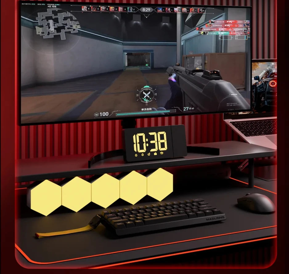 Madlions MAD 60 HE Flagship V2 – Tastiera Gaming Meccanica 60% con 8K Magnetic Amber Pro Switches – Nero