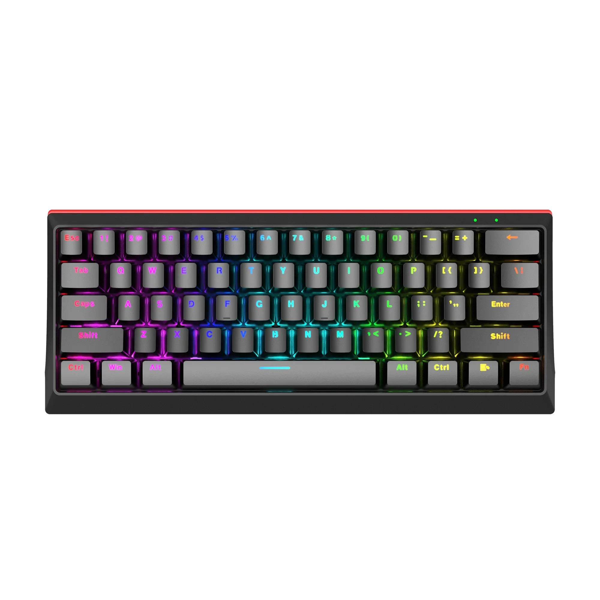 Marvo Hecate 61B KG962G – Tastiera Gaming Meccanica 61 Tasti con Blue Switches – TKL, Retroilluminazione RGB