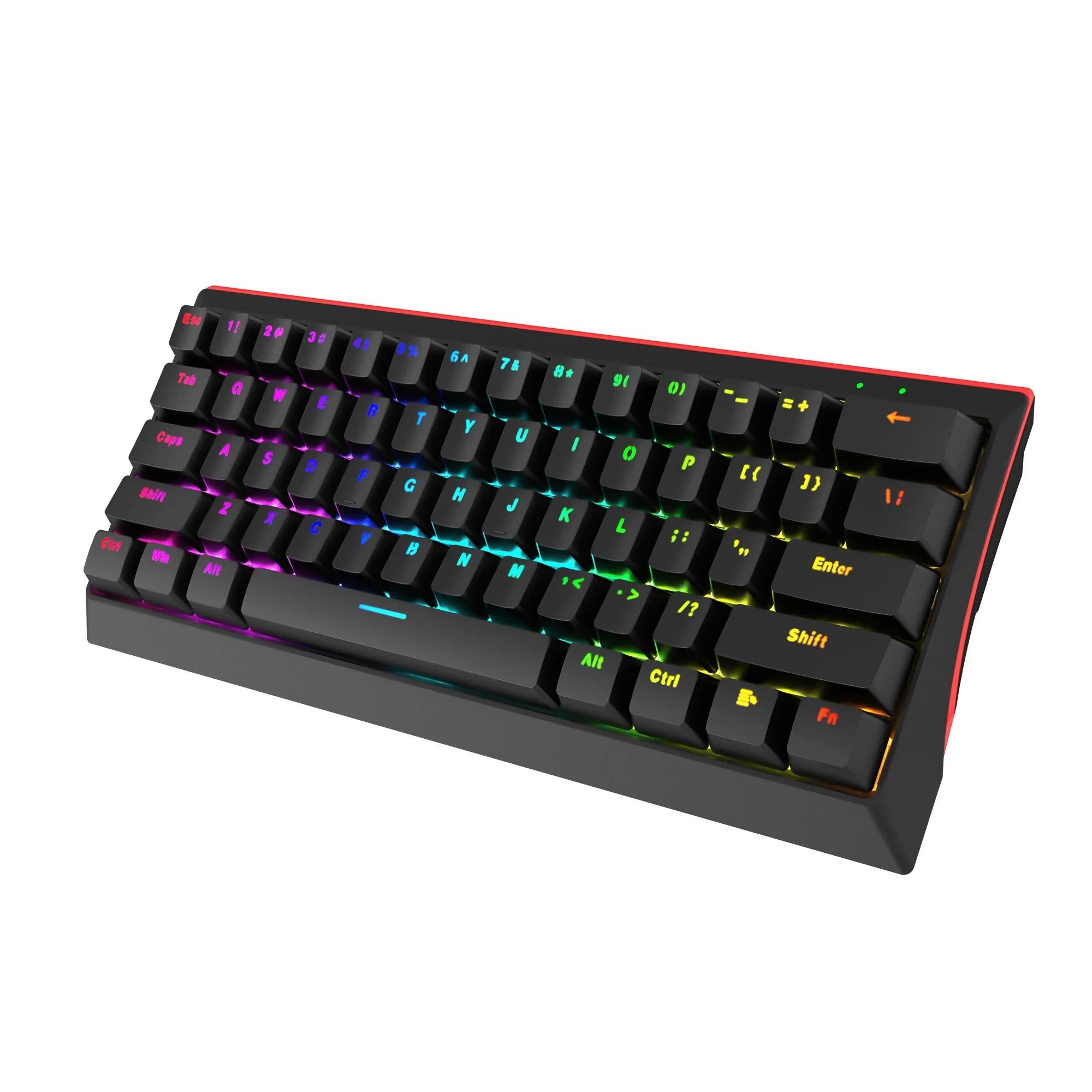 Marvo Hecate 61B KG962G – Tastiera Gaming Meccanica 61 Tasti con Blue Switches – TKL, Retroilluminazione RGB