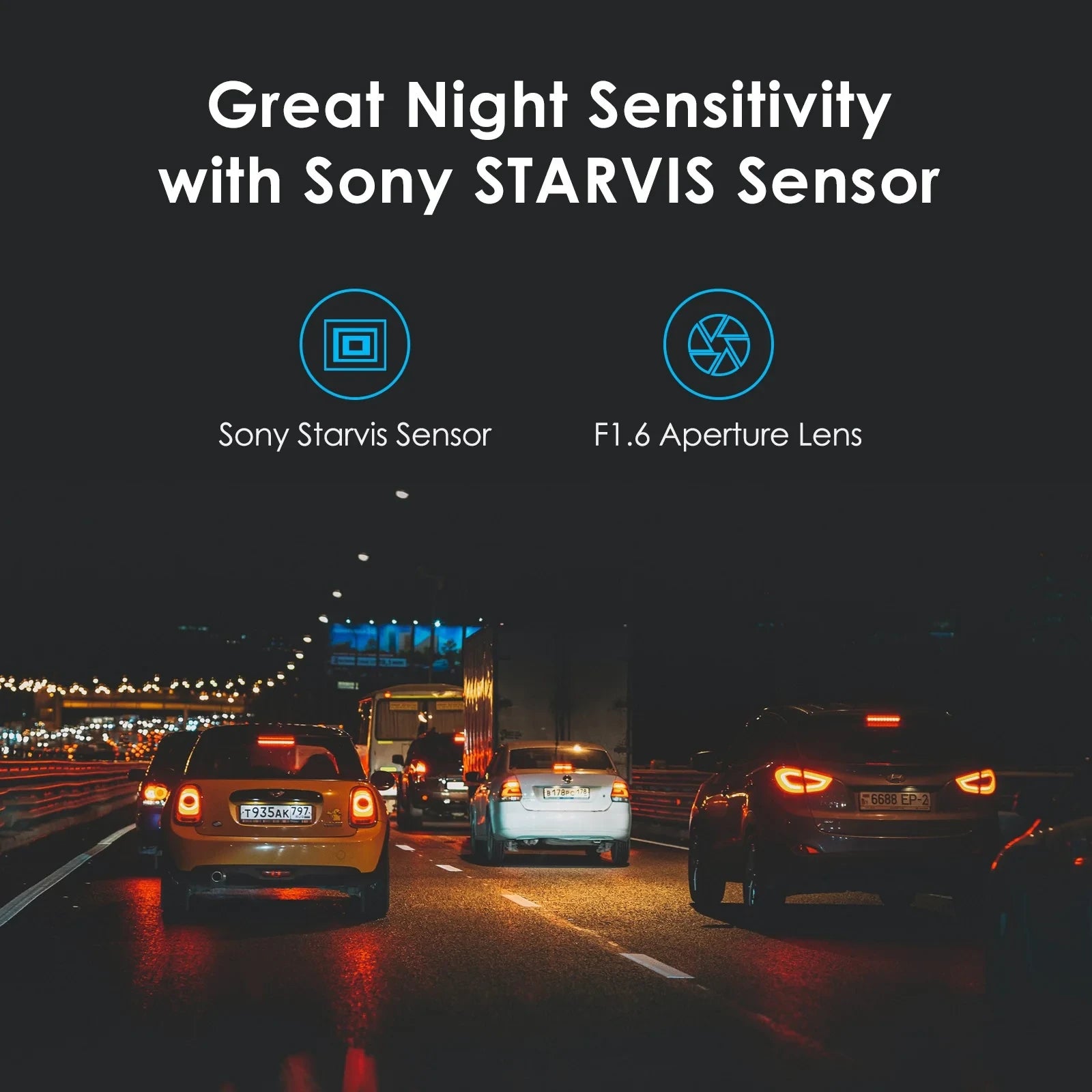 VIOFO Dash Cam A119 V3-G – Quad HD HDR con GPS & Sony STARVIS – Registrazione 1440p, Visione Notturna, Sensore Avanzato