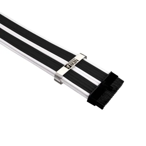 1stPlayer Custom Modding Cable Kit Black/White - ATX24P, EPS, PCI-e - BKW-001