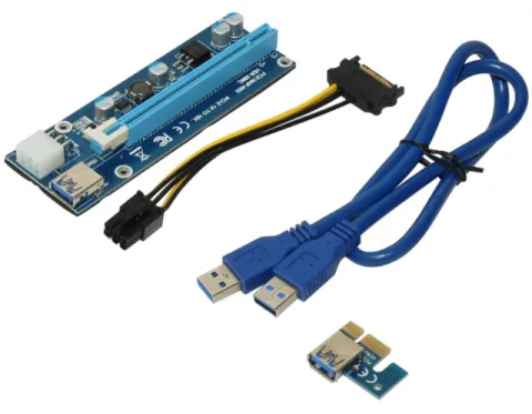 Makki MAKKI Mining Riser PCI Express 1x to 16x - 270uf - MAKKI-SR135-270
