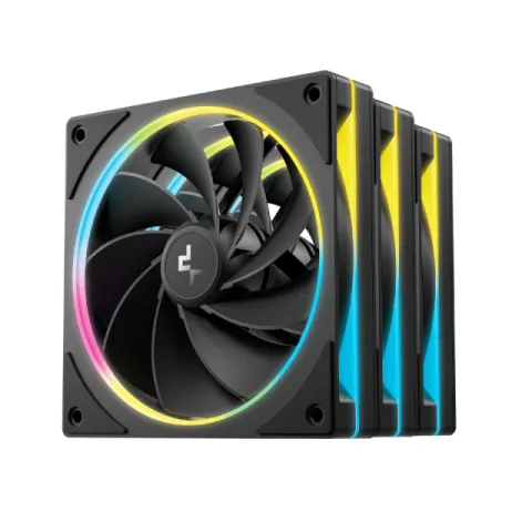DeepCool Fan Pack 3-in-1 3x120mm - FL12R SE Black, Reverse, Addressable RGB