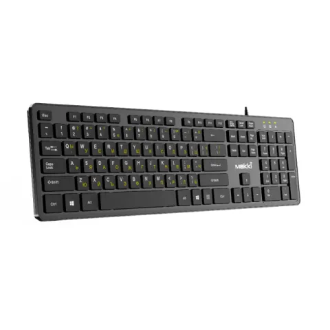 Makki Keyboard USB BG - Low profile Chocolate - KB-C14 Black