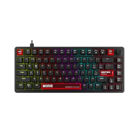 Marvo Gaming Mechanical Keyboard Arma 82 KG936 - 1K, TNT Peach Switches [Linear], (English US)