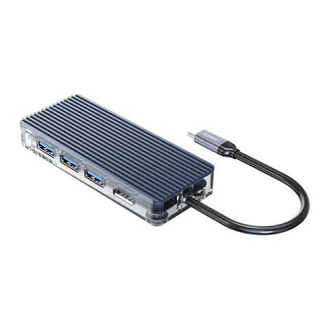 Orico Type-C Docking Station Power Distribution 3.0 100W - HDMI, Type-C x 1, USB3.0 x 3, LAN, SD - WB-8P-GY