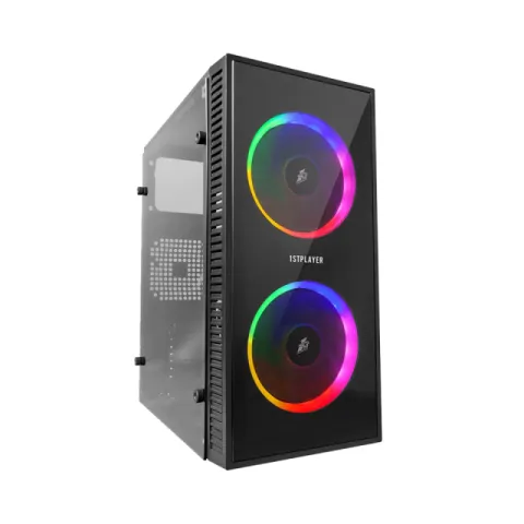 1stPlayer Gaming Case mATX - X1 RGB - 3 Fans included