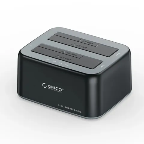 Orico Storage - HDD/SSD Dock - 2 BAY 2.5/3.5 USB-C/USB-A - 6829C3-V1