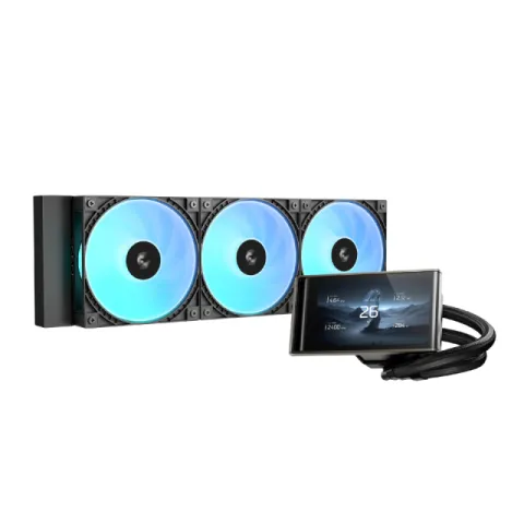 DeepCool Water Cooling LT360 VISION ARGB - 4.5 inch IPS LCD screen - LGA1851/AM5