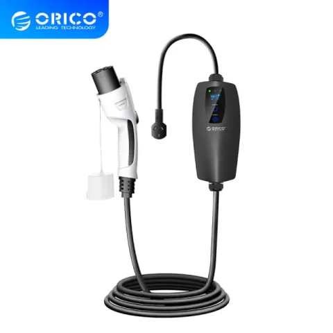 Orico EV-CHARGER 16A 1-phase Type-2 EU port, 5m cable - AUG416-EU-05-BK