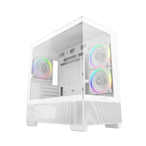 DeepCool Case ATX - CG380 3F WH - 3 ARGB Fans, USB-C