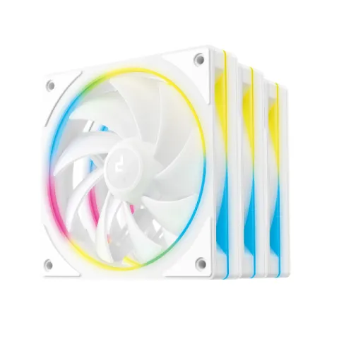 DeepCool Fan Pack 3-in-1 3x120mm - FL12 SE 3IN1 WH - Luminous Halo ARGB