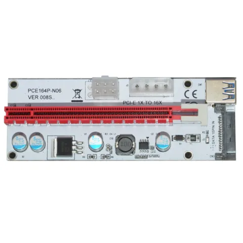 Makki Mining Riser/Extender PCI Express 1x to 16x v.8 - 270uf - MAKKI-SR138-270