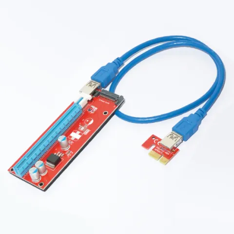 Makki Mining Riser/Extender PCI Express 1x to 16x v.7 - 270uf - MAKKI-SR137-270