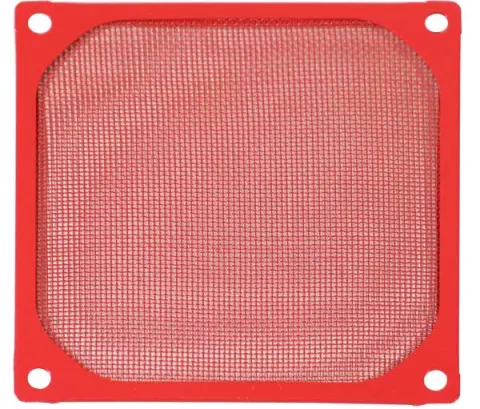Evercool Fan Filter Metal Red - 92mm