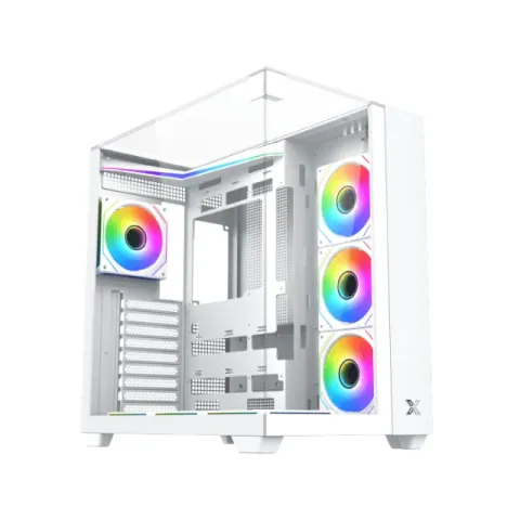 Xigmatek Case ATX - Aqua V Arctic (H23A) - 7 ARGB Fans