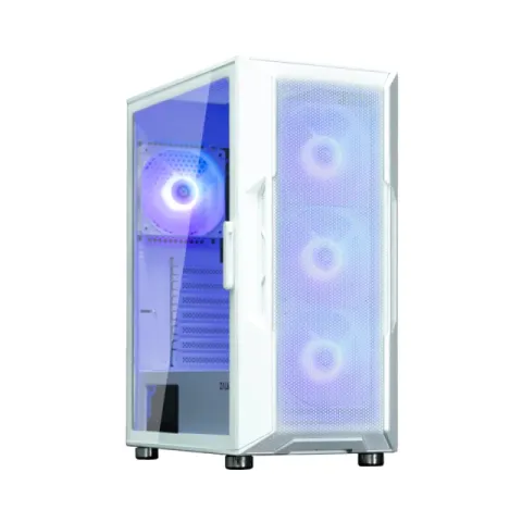 Zalman Case ATX - i3 NEO ARGB White - Mesh, aRGB, Tempered Glass