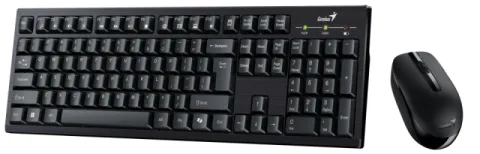 Genius Wireless Keyboard and Mouse - KM-8101 Black - AI, BG, 2.4GHZ