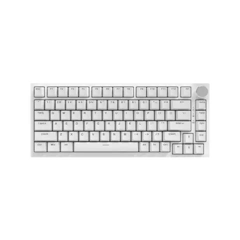 Ajazz Gaming Mechanical Keyboard AK820 - Blue Switches [Tactile] (English US), White, Blue Light