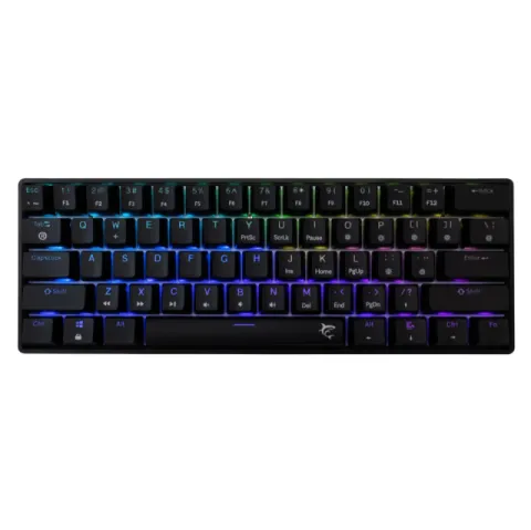 White Shark Gaming Mechanical Keyboard SHINOBI 2 - YUSYA 5P Blue Switches (English US), Black