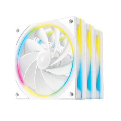 DeepCool Fan Pack 3-in-1 3x120mm - FL12R SE (Second Edition) White, Reverse, Addressable RGB