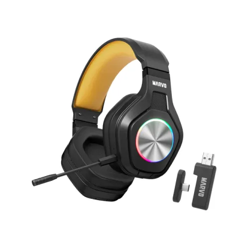 Marvo Gaming Headphones Pulz 80W - Bluetooth, 2.4G - MARVO-HG9084W