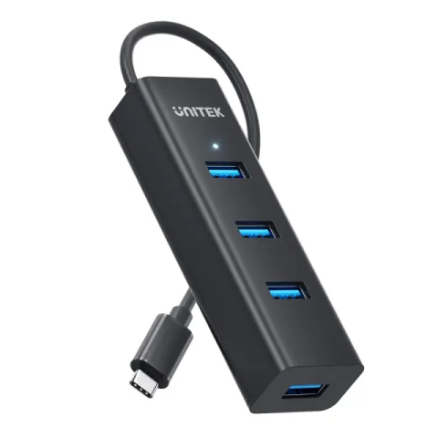 Unitek HUB USB-C 4 port - 4 x USB3.0 Black - Y-3089Z01