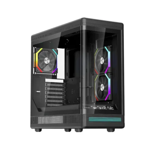 1stPlayer Case ATX - PB8 Black - 3 x 120 mm A-RGB fans included, USB-C