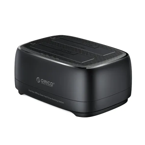 Orico Storage - HDD/SSD Dock - 2 BAY Offline Clone 2.5/3.5 USB-C/USB-A - DD28C3-C