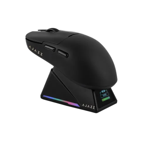 Ajazz AJ159 APEX - Wireless Gaming Mouse - 8K, Magnetic Charging Dock, Black