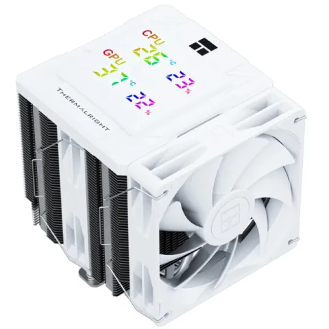 Thermalright CPU Cooler Peerless Assassin 120 Digital White - Dual-Tower - LGA1851/AM5