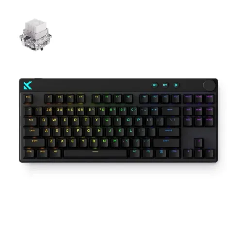 MCHOSE Gaming Mechanical Keyboard Mix 87 Ultra Esports - 8K, Mount Tai Magnetic Switch GT [Tactile] (English US), Black