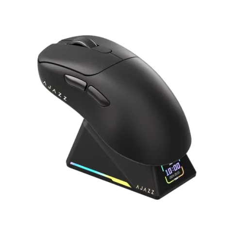 Ajazz AJ179 APEX - Wireless Gaming Mouse - 8K, Magnetic Charging Dock, Black