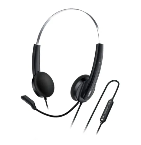 Genius Headset HS-220U - AI, USB-C, Mic, Black