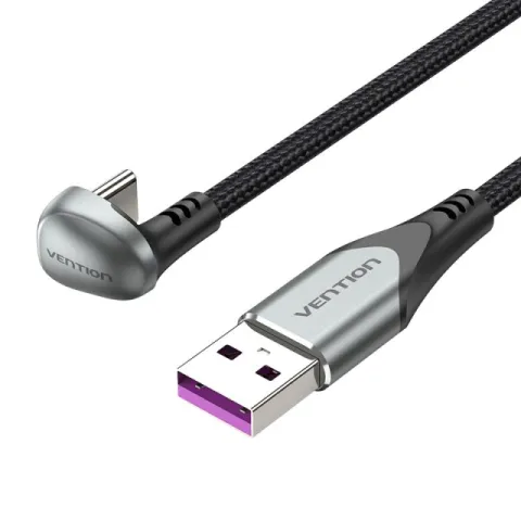 Vention USB 3.1 Type-C / USB 2.0 AM - 1.5M Black U-Shaped, Aluminum Alloy 5A - COHHG
