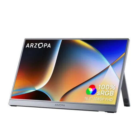 Arzopa Portable Monitor - Z1C - 16.1", 60Hz, IPS, Grey