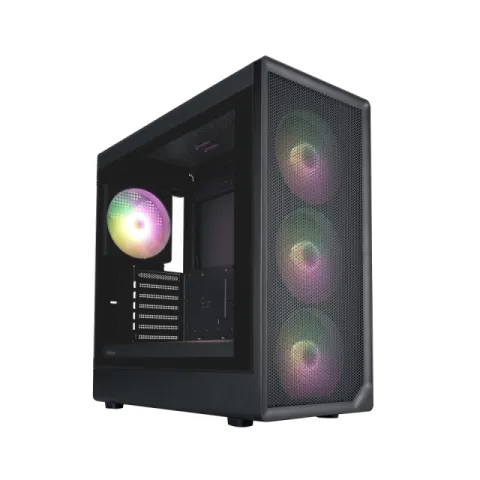 1stPlayer Case ATX - AU8 Black - 4 x 140 mm A-RGB fans included, USB-C