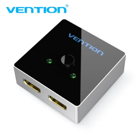 Vention HDMI 2.0 Switcher/Splitter 2-Port Bi-Direction - Grey Aluminium - AFLH0