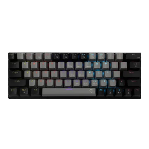 White Shark Gaming Mechanical Keyboard WAKIZASHI 2 - Blue Switches (English US), Gray, Black
