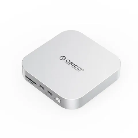 Orico SSD Docking station M.2 NVMe - USB-C(10Gbps) x 1, USB3.2 x 2, USB2.0 x 2, M.2 x 1, Audio, SD/TF 4.0 - MiniLink M49P-EU-SV