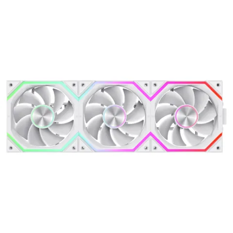 Gamemax Fan Pack 3-in-1 3x120mm - FN12A-N2 WL-RW - Reverse, Daisy-Chain, A-RGB, White