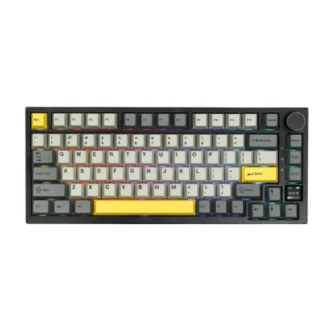 Ajazz Wireless Gaming Mechanical Keyboard AK820 PRO - Flying Fish [Linear] (English US), Black, Gray