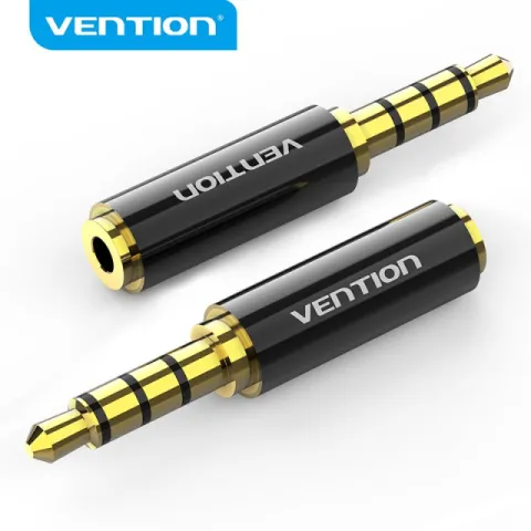 Vention Adapter Audio 3.5mm M / 2.5mm F Black Metal - BFBB0