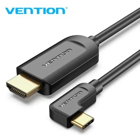 Vention Type-C to HDMI Cable Right Angle 1.5M Black - CGVBG