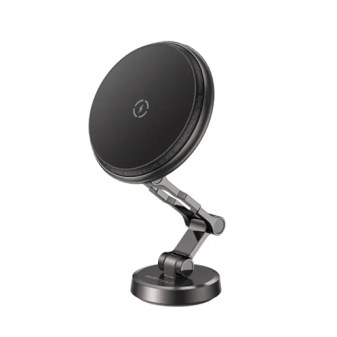 Acefast Car phone holder - MAG-Charging 15W, Metal, Magnetic Ring, 360 deg, Foldable - D30 - Black
