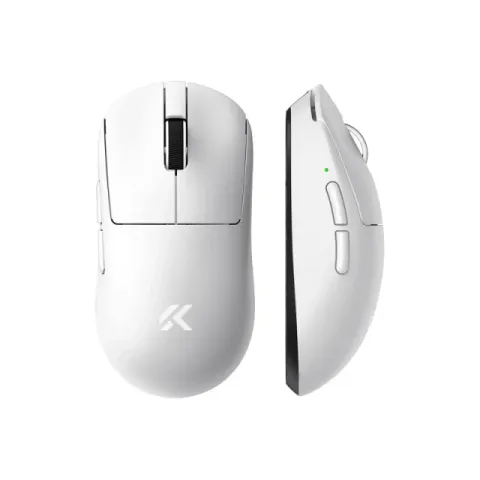 MCHOSE A7 V2 Ultra White - Wireless Gaming Mouse - Dual 8K, Omron Mechanical