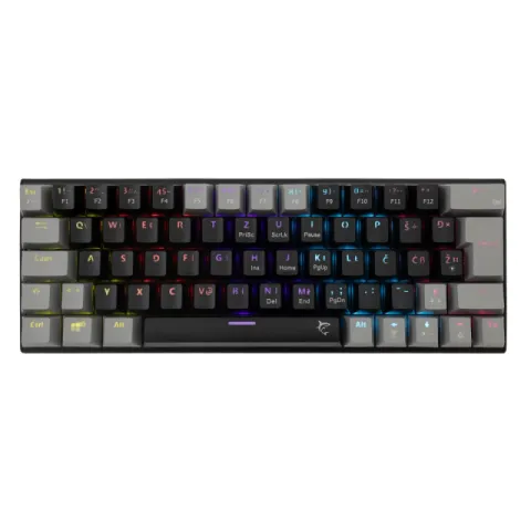White Shark Gaming Mechanical Keyboard WAKIZASHI 2 - Blue Switches (English US), Black, Gray