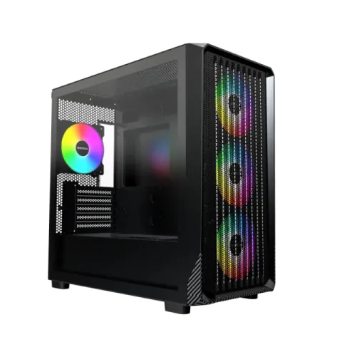 Montech Case mATX - X5M (B) - 4 x 120 mm A-RGB, USB-C