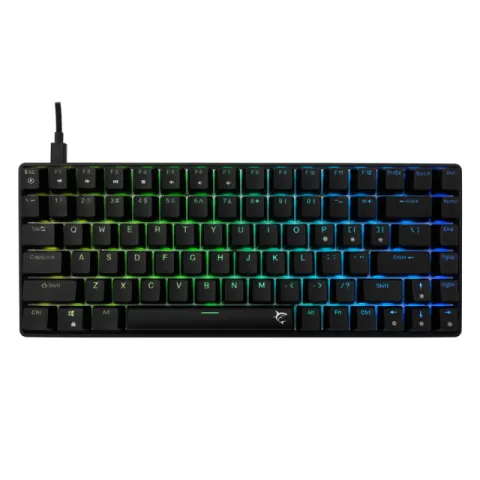 White Shark Gaming Mechanical Keyboard HAMACHI - YUSYA 5P Blue Switches (English US), Black